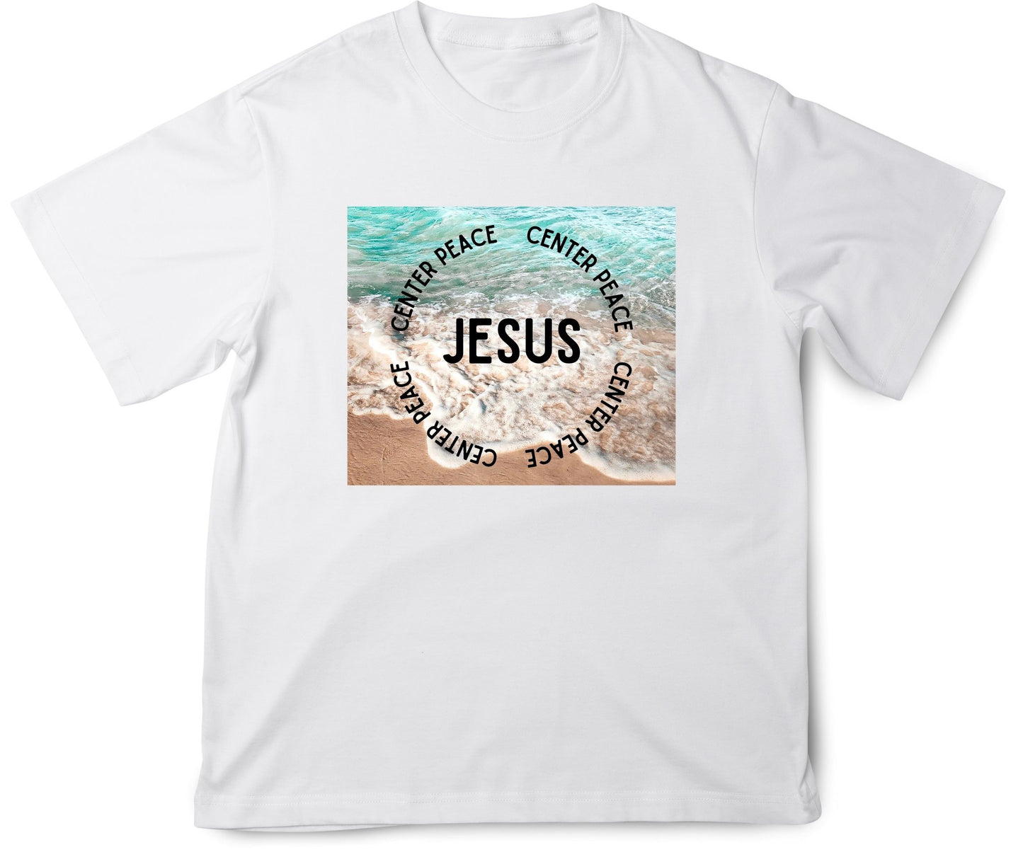 "Jesus is My Center-Peace" short sleeve- white