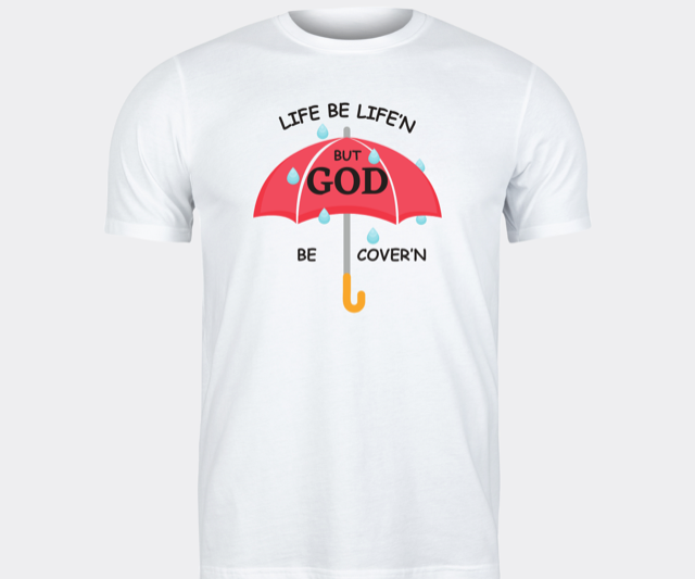 "Life Be Life'n" short sleeve - red umbrella